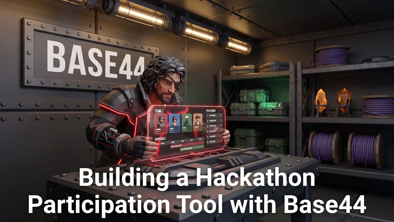 Building a Hackathon Participation Tool with Base44 – Part 1