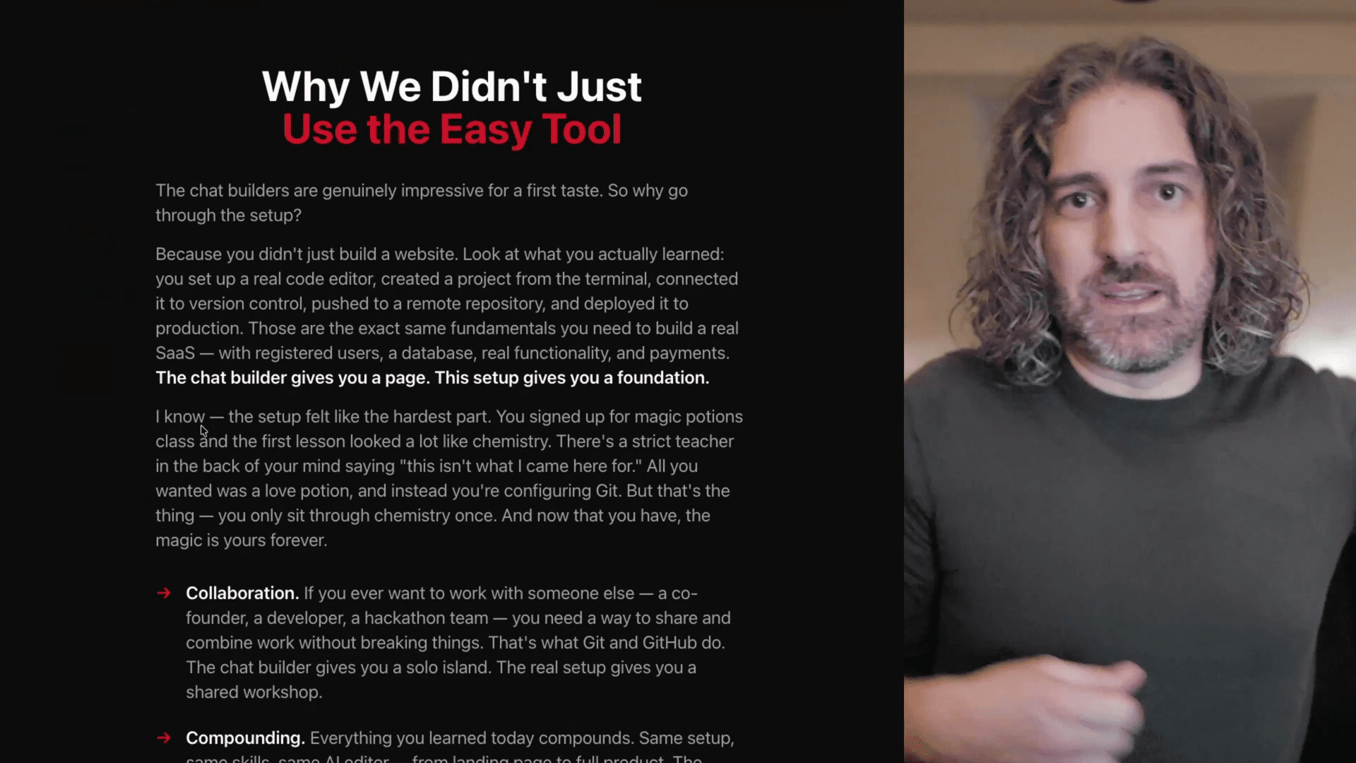 Why the real setup matters — building foundations for collaboration, compounding skills, and true ownership.