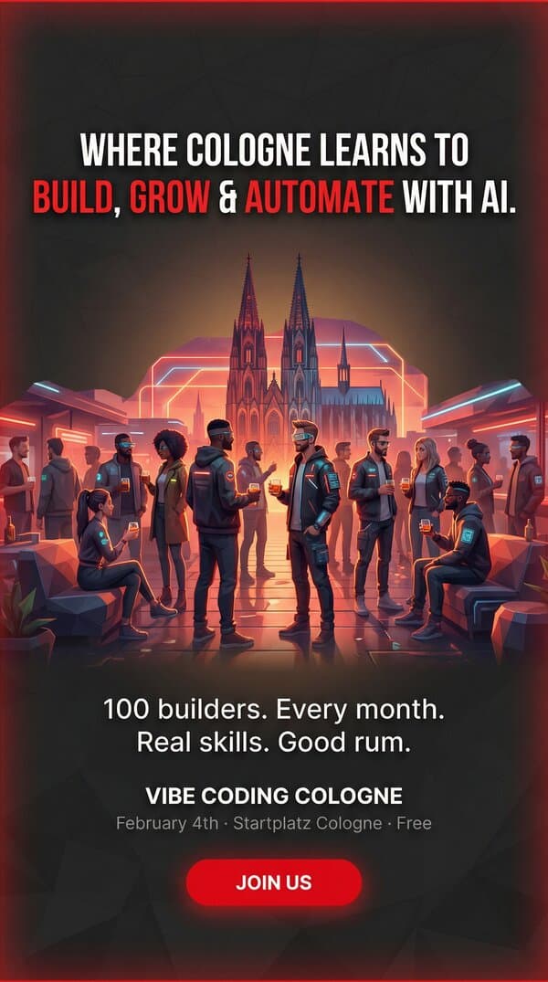 Community angle creative - Where Cologne learns to build with AI