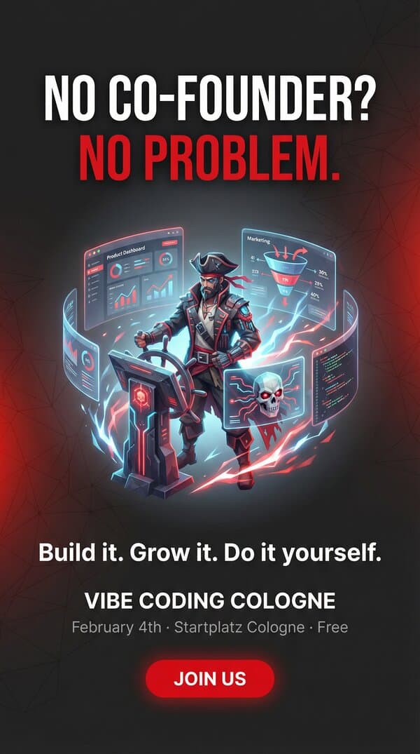 Co-founder Gap angle creative - No co-founder? No problem.